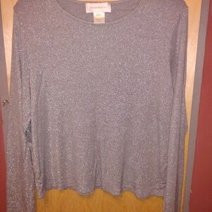 Susan Bistrol Vintage Large Sparkling Silver Sweater
